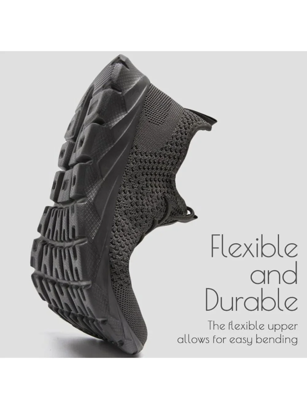 Men's Grey Running Shoes Fashion Sneakers Tennis Walking Casual Athletic Shoes